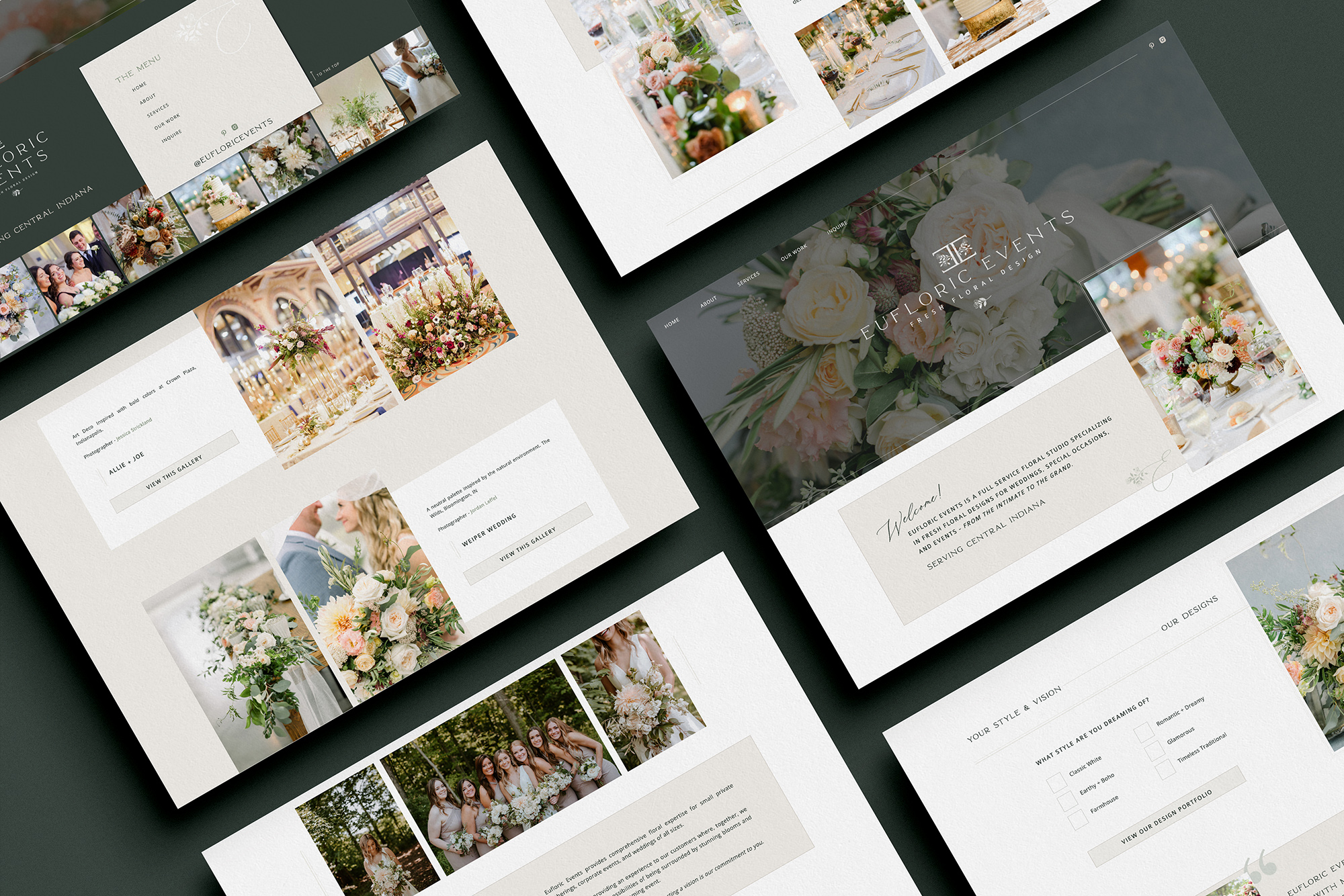 Branding & website design for florist | Jen Gen Creative Co