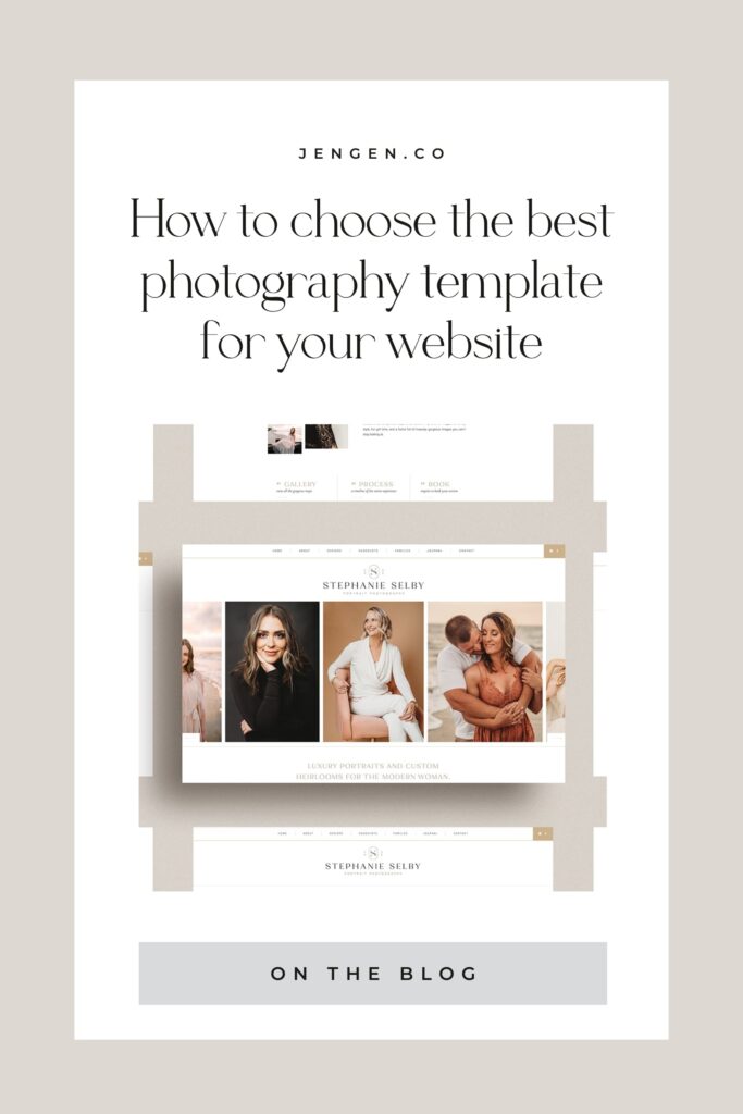 Best Photography Template | Jen Gen Creative