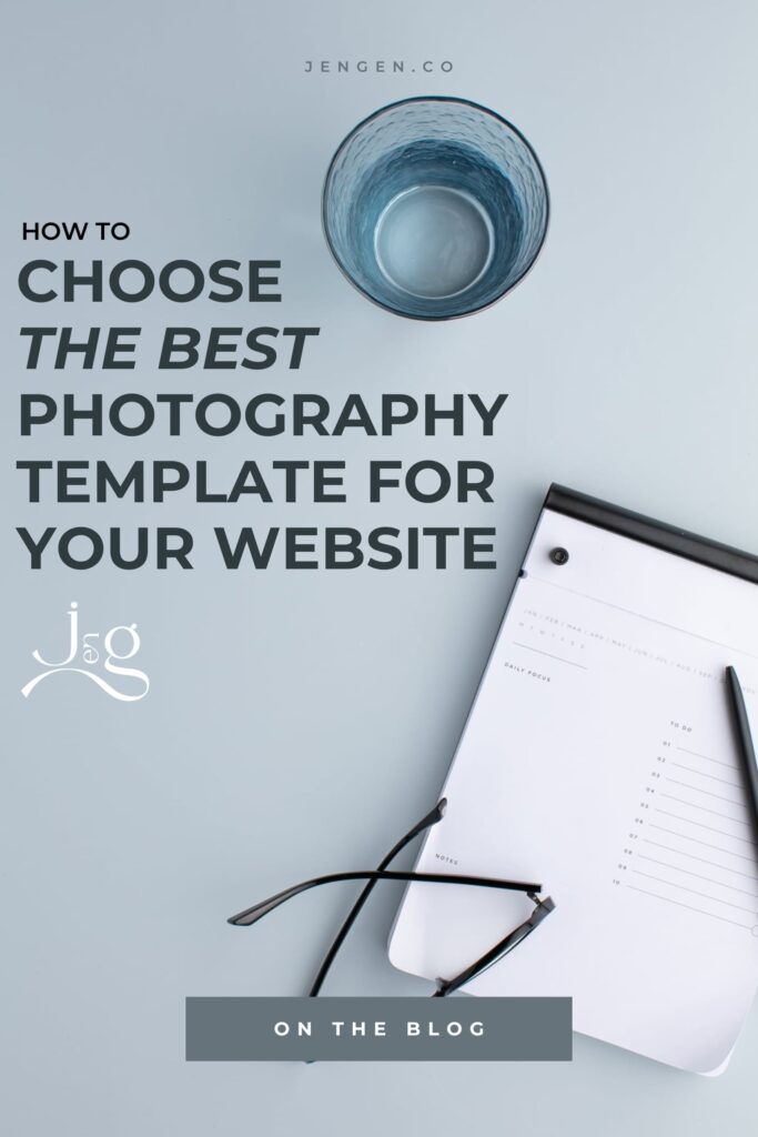 Best Photography Template | Jen Gen Creative