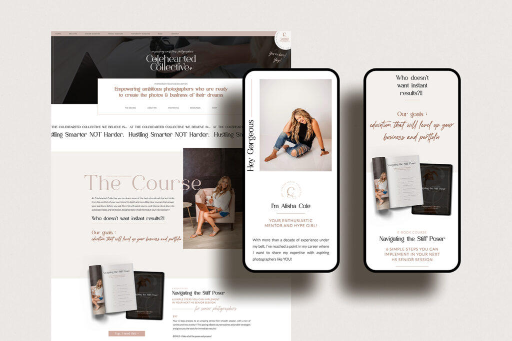 Course Website Page Design | Jen Gen Creative