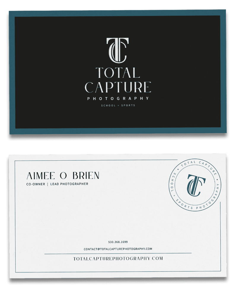 Matching business cards for a Showit website | Jen Gen Creative
