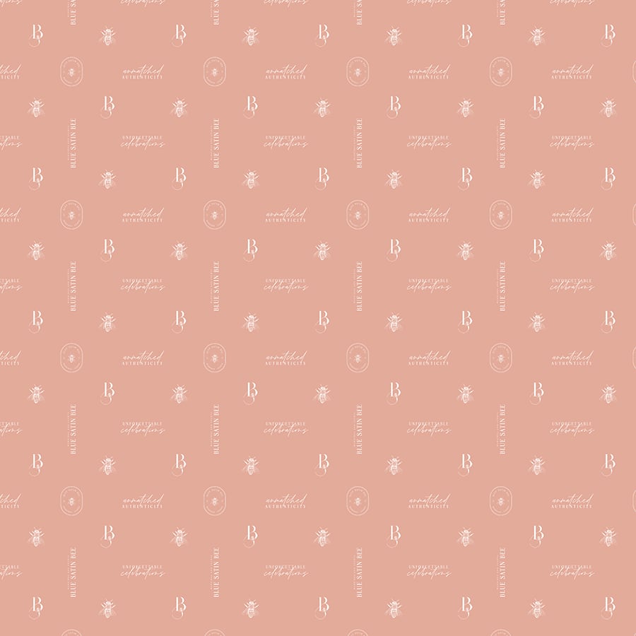 Brand pattern design for Blue Satin Bee by Jen Gen Creative
