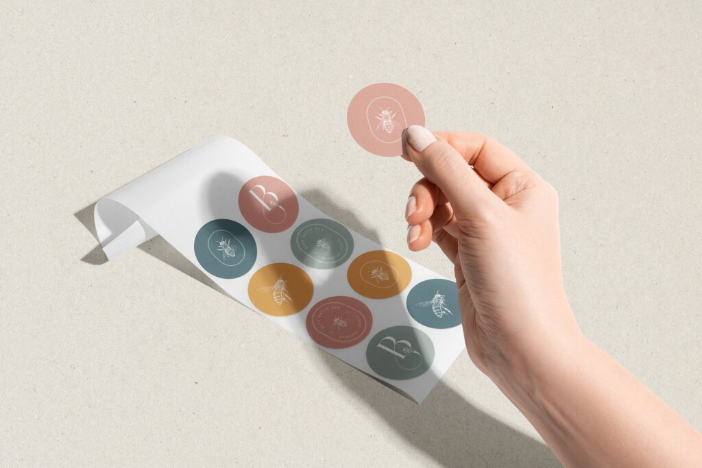 Branded sticker design by Jen Gen Creative