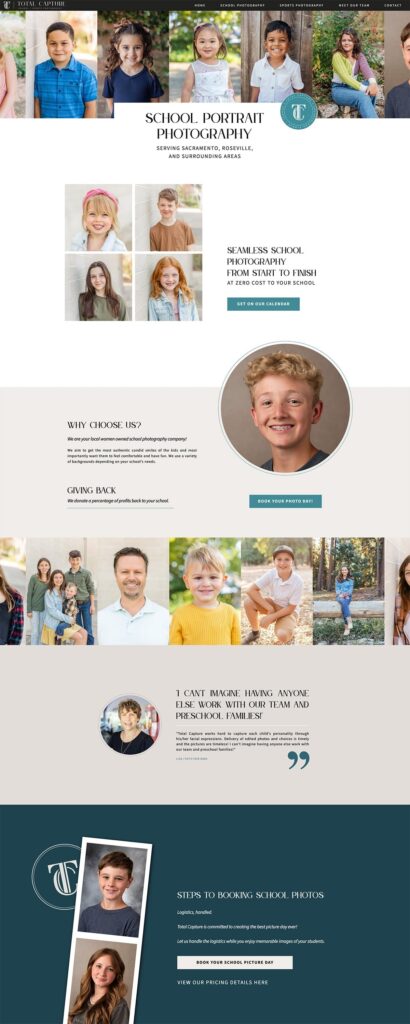 Small business website by Showit website designer | Jen Gen Creative
