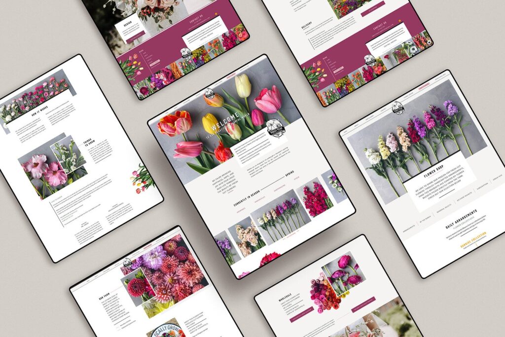 Showit website design with WooCommerce shop by Jen Gen Creative